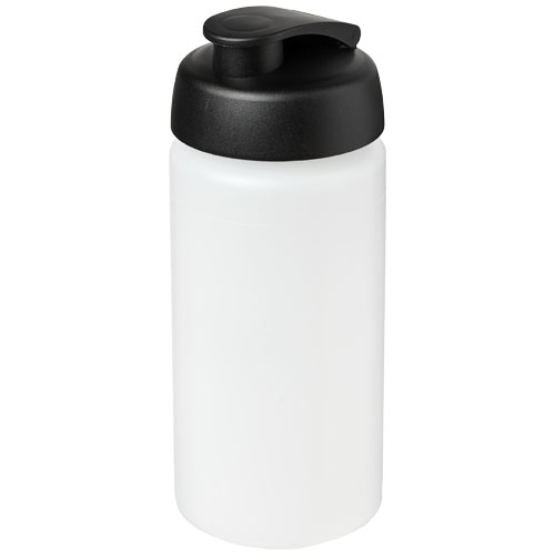 Gourde publicitaire de sport 500ml Baseline® Translucide et Noir